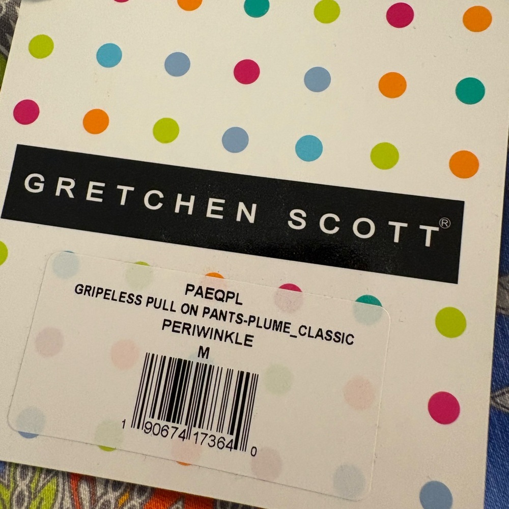 NWT Gretchen Scott Gripeless pull on pants - Periwinkle - Picture 4 of 7